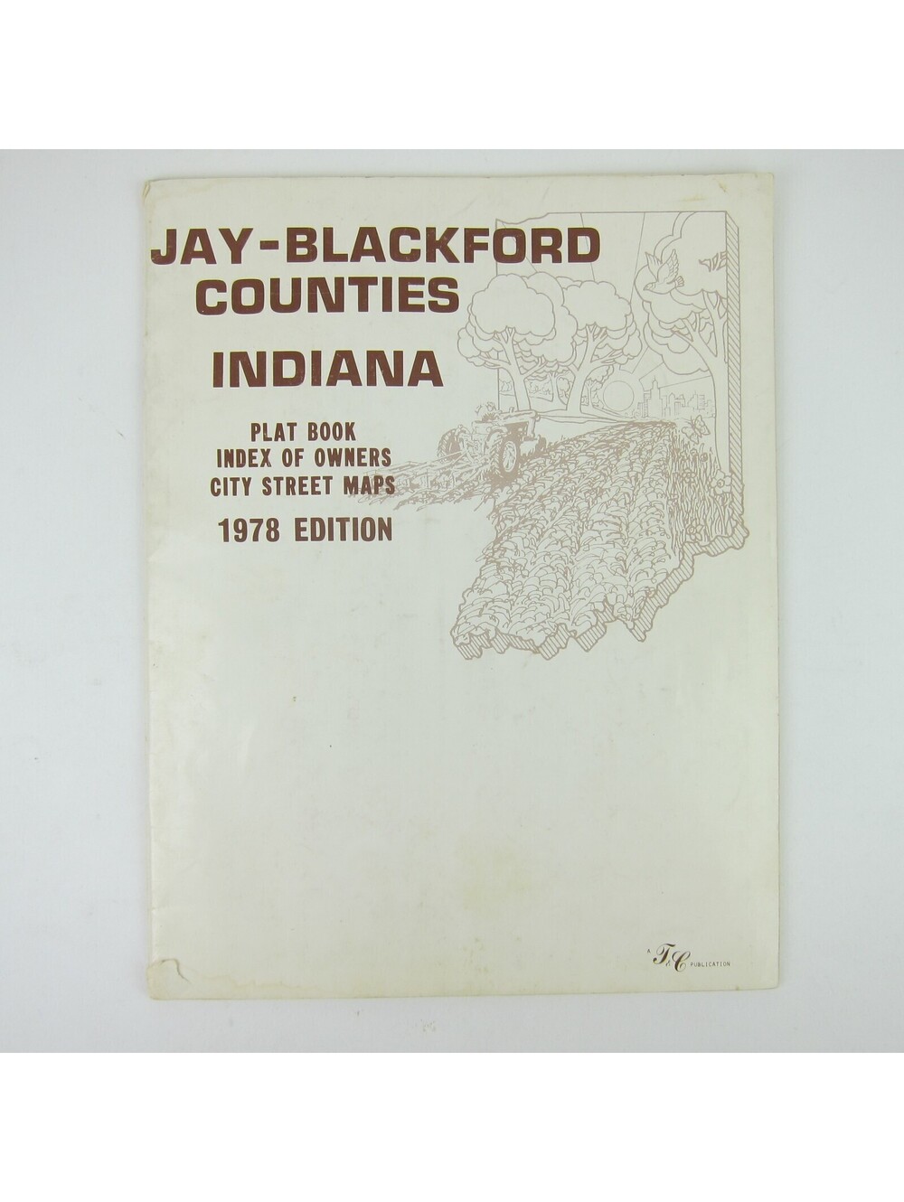 Jay County Blackford County Indiana Plat Book Index Of Owners Maps Vintage 1978